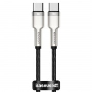Дата кабель Baseus Cafule Series Metal Type-C to Type-C 100W (2m) (CATJK-D) Чорний