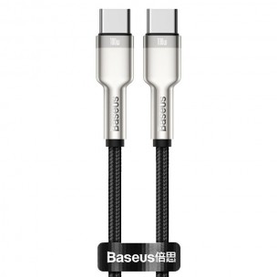 Дата кабель Baseus Cafule Series Metal Type-C to Type-C 100W (2m) (CATJK-D) Черный