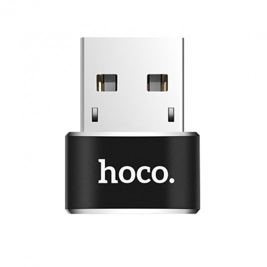 Переходник Hoco UA6 OTG USB to Type-C Черный