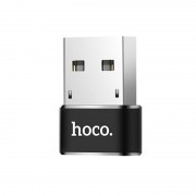 Переходник Hoco UA6 OTG USB Female to Type-C Male (Черный)