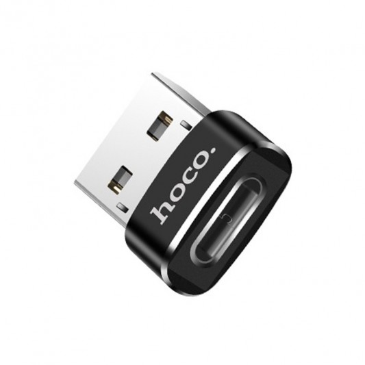 Переходник Hoco UA6 OTG USB to Type-C Черный - изображение 2