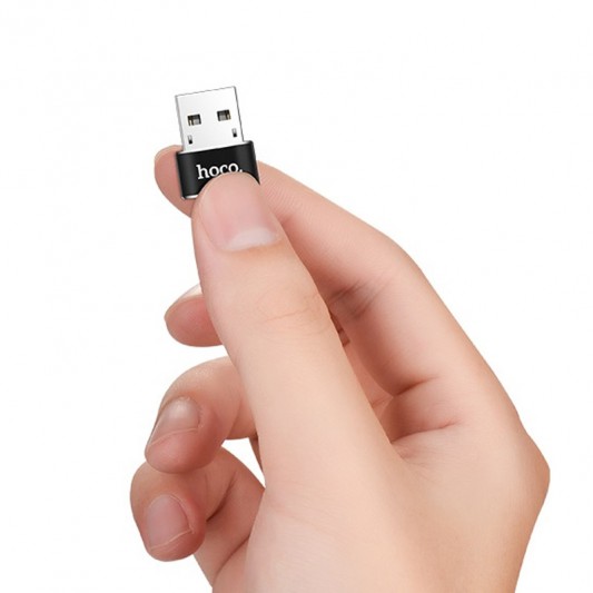 Переходник Hoco UA6 OTG USB to Type-C Черный - изображение 3
