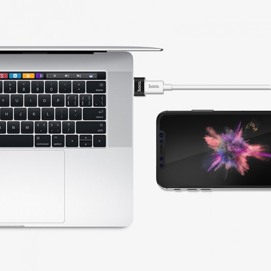 Переходник Hoco UA6 OTG USB to Type-C Черный - изображение 4