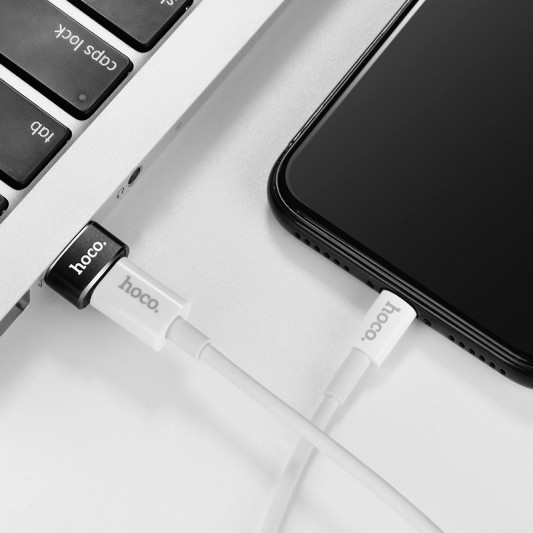 Переходник Hoco UA6 OTG USB to Type-C Черный - изображение 5