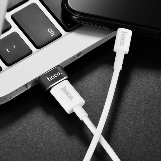 Переходник Hoco UA6 OTG USB to Type-C Черный - изображение 6