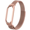 Ремінець Milanese Loop Design для Xiaomi Mi Band 3/4 (Rose Pink)