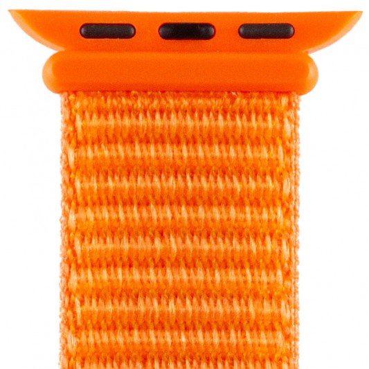 Ремешок Nylon для Apple Watch 38/40/41/42mm(ser.10) Оранжевый / Orange - изображение 3