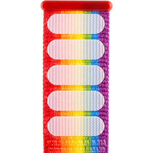 Ремешок Nylon для Apple Watch 38/40/41/42mm(ser.10) Разноцветный / Rainbow - изображение 3