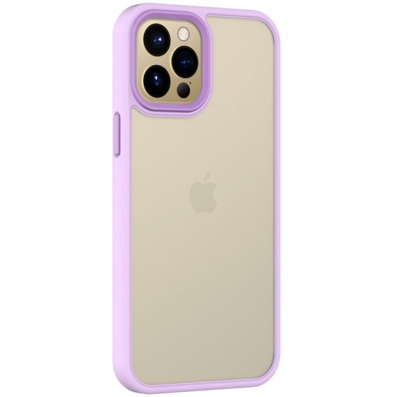 TPU+PC чохол Metal Buttons для Apple iPhone 12 Pro / 12 (6.1"") (Бэзовий)
