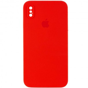 Чехол Silicone Case Square Full Camera Protective (AA) для Apple iPhone XS (5.8