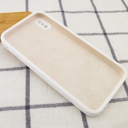 Чохол Silicone Case Square Full Camera Protective (AA) Apple iPhone XS (5.8"") (Білий / White)