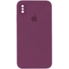 Чехол Silicone Case Square Full Camera Protective (AA) для Apple iPhone XS (5.8"")
