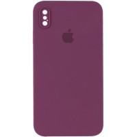 Чехол Silicone Case Square Full Camera Protective (AA) для Apple iPhone XS (5.8