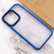 TPU+PC чохол для iPhone 13 Pro Max Metal Buttons (Блакитний)