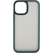 TPU+PC чехол Metal Buttons для Apple iPhone 13 (6.1") Зеленый