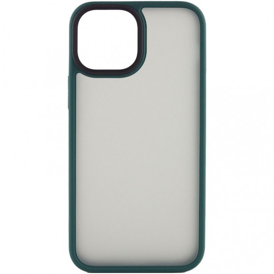 TPU+PC чехол Metal Buttons для Apple iPhone 13 (6.1") Зеленый
