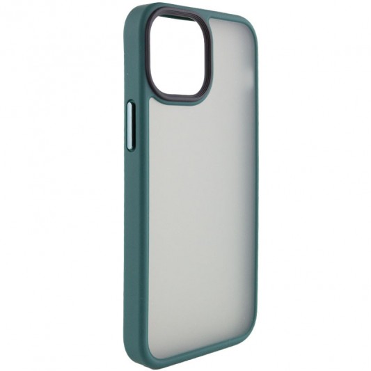 TPU+PC чохол Metal Buttons для Apple iPhone 13 (6.1") Зелений - зображення 1 