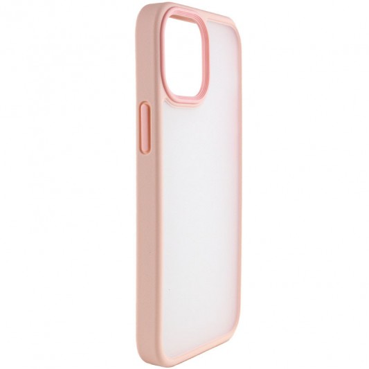 TPU+PC чехол Metal Buttons для Apple iPhone 13 (6.1") Розовый - изображение 1