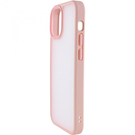 TPU+PC чехол Metal Buttons для Apple iPhone 13 (6.1") Розовый - изображение 2
