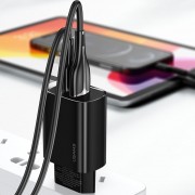 Зарядное устройство Usams US-CC121 T35 QC3.0 + PD3.0 20W (Черный)