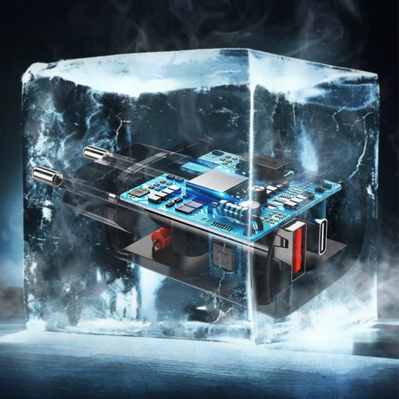 Зарядное устройство Usams US-CC121 T35 QC3.0 + PD3.0 20W (Черный)