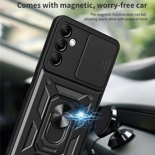 Ударопрочный чехол Camshield Serge Ring для Samsung Galaxy M52 Черный - изображение 3