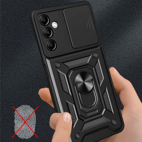 Противоударный чехол для Samsung Galaxy M52 - Camshield Serge Ring for Magnet (Черный)
