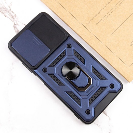 Ударопрочный чехол Camshield Serge Ring для Samsung Galaxy M52 Синий - изображение 5