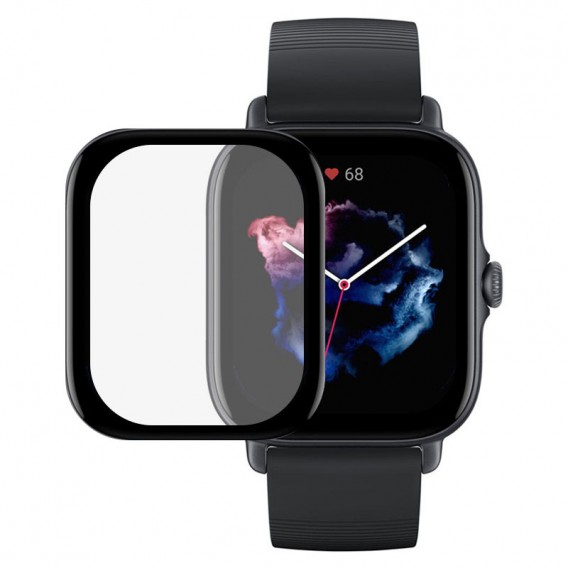 Защитная пленка для Amazfit GTS 3 - 3D (full glue) (тех.пак)