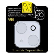 Захисне скло на камеру Full Block (тех.пак) для Apple iPhone 13 mini (5.4") / 13 (6.1") Прозорий