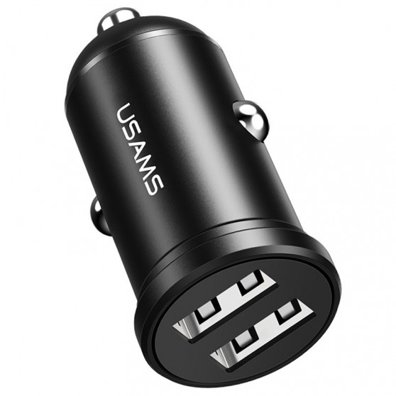АЗУ Usams US-CC114 C20 Mini 2.4A (2USB-A) Черный