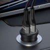 Автомобильное зарядное устройство USAMS US-CC114 C20  Dual USB Mini (Черный)