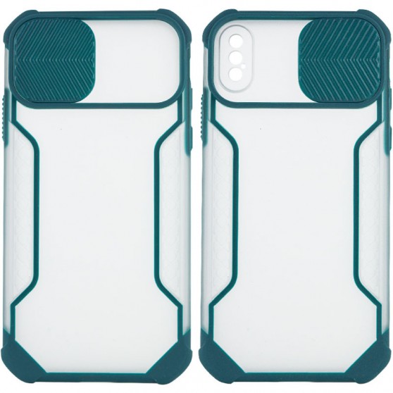 Чохол для Apple iPhone XS Max (6.5"") Camshield matte Ease TPU зі шторкою (Зелений)