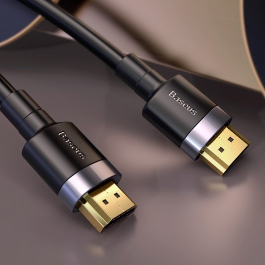 Дата кабель Baseus HDMI Cafule Series 4KHDMI Male To 4KHDMI Male (1m) (CADKLF-E) Черный - изображение 5