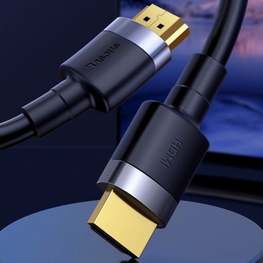 Дата кабель Baseus HDMI Cafule Series 4KHDMI Male To 4KHDMI Male (1m) (CADKLF-E) Черный - изображение 7