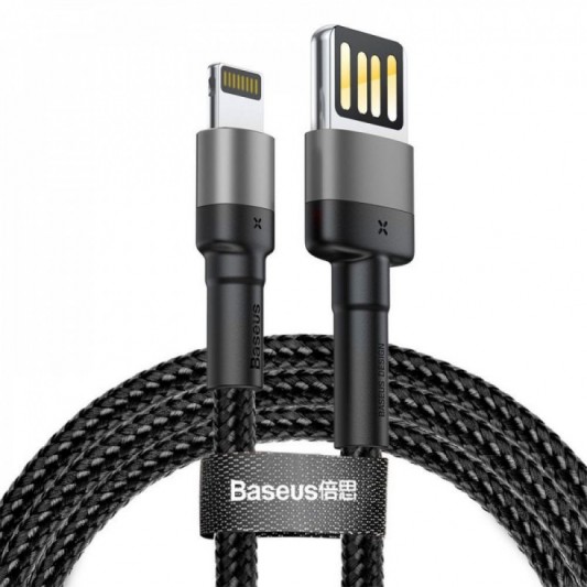 USB кабель зарядки на Айфон Baseus Cafule Lightning Cable Special Edition 1.5A (2m) (CALKLF-H) (Серый) - изображение 1