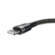 USB кабель зарядки на Айфон Baseus Cafule Lightning Cable Special Edition 1.5A (2m) (CALKLF-H) (Серый)