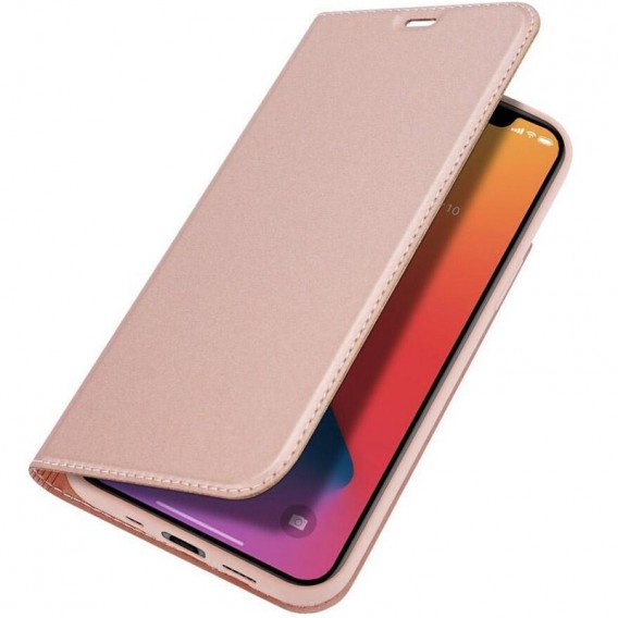 Чохол-книжка для Apple iPhone 12 Pro Max (6.7"") - Dux Ducis з кишенею для візиток (Rose Gold)