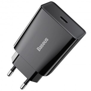 Блок питания Baseus Speed Mini Quick Charger 20W (1USB-C) (CCFS-S) Черный