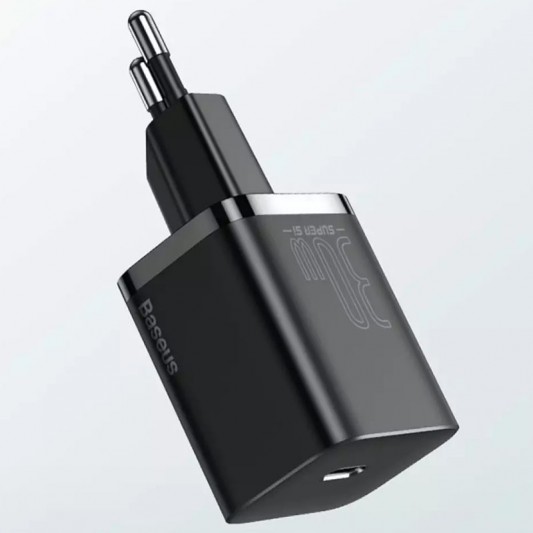 МЗП Baseus Super Si Quick Charger 30W (1USB-C) (CCSUP-J) Чорний - зображення 1 