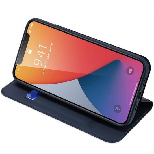 Чехол-книжка Dux Ducis с карманом для визиток для Apple iPhone 13 Pro Max (6.7") Синий - изображение 2