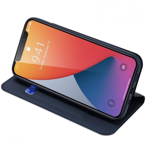 Чохол-книжка для iPhone 13 Pro Max - Dux Ducis з кишенею для візиток (Синій)