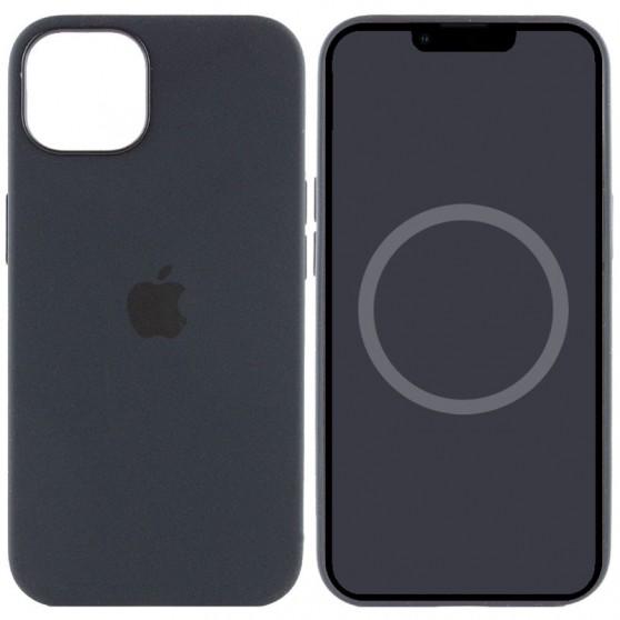 Чохол для iPhone 13 - Silicone case (AAA) full with Magsafe and Animation (Чорний / Midnight)