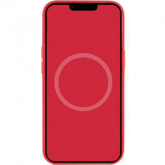 Чехол Silicone case (AAA) with Magsafe and Animation для Apple iPhone 13 (6.1") Красный / Red - изображение 3
