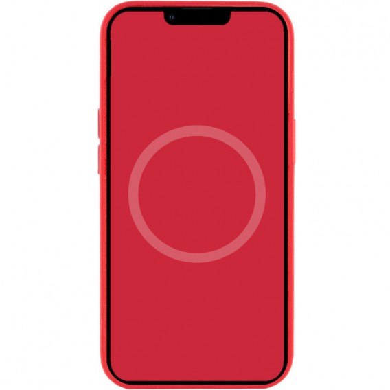 Чохол для iPhone 13 - Silicone case (AAA) full with Magsafe and Animation (Червоний / Red)