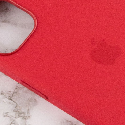 Чехол Silicone case (AAA) with Magsafe and Animation для Apple iPhone 13 (6.1") Красный / Red - изображение 5