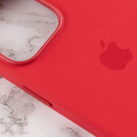 Чохол Silicone case (AAA) with Magsafe and Animation для Apple iPhone 13 Pro (6.1") Червоний / Red - зображення 5 