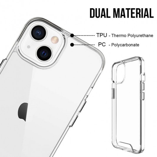 Чехол TPU Space Case transparent для Apple iPhone 13 mini (5.4") Прозрачный - изображение 4