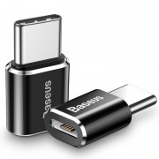 Переходник Baseus microUSB to Type-C (CAMOTG) Черный