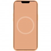 Чехол для Apple iPhone 12 Pro / 12 (6.1"") - Silicone case (AAA) full with Magsafe and Animation (Оранжевый / Cantaloupe)